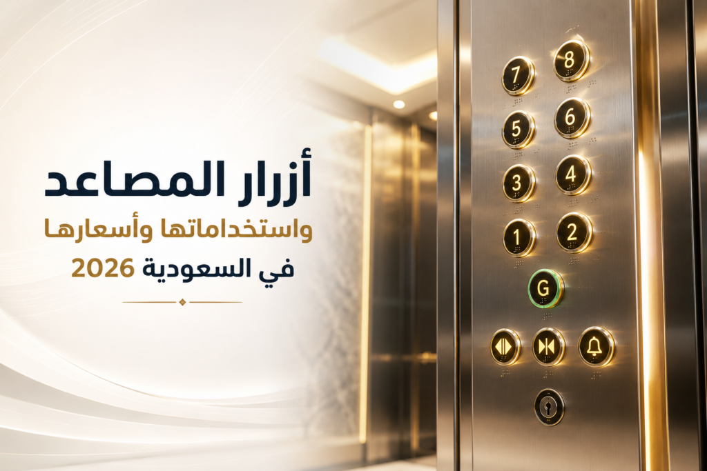 أزرار المصاعد واستخداماتها وأسعارها في السعودية 2026 3 أزرار المصاعد