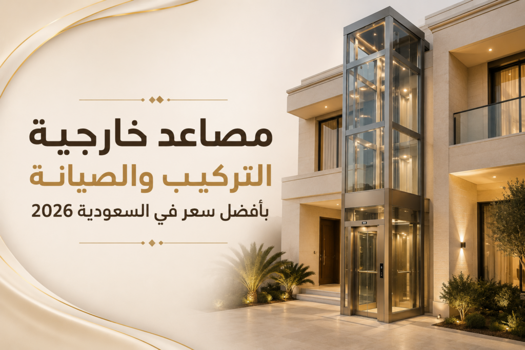 المصاعد الخارجية التركيب والصيانة بأفضل سعر في السعودية 2026 1 مصاعد خارجية التركيب والصيانة بأفضل سعر في السعودية 2026
