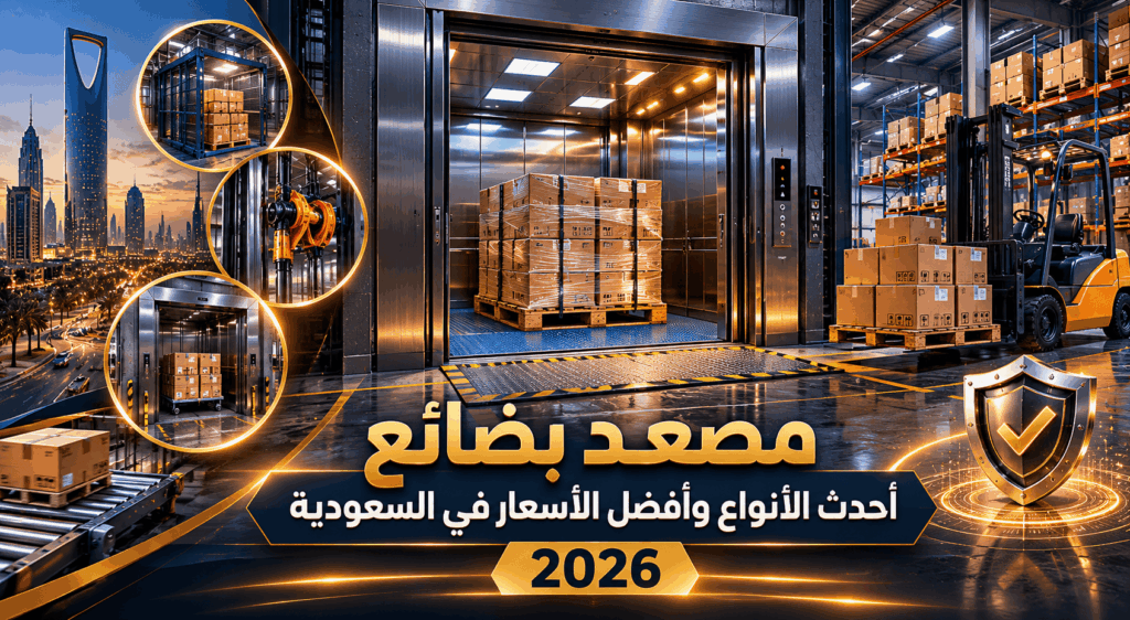 مصعد بضائع أحدث الأنواع وأفضل الأسعار في السعودية 2026 1 مصعد بضائع أحدث الأنواع وأفضل الأسعار في السعودية 2026