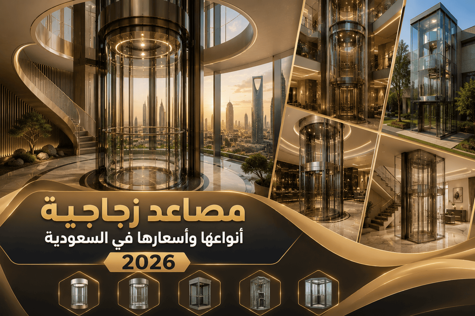 المدونة 28 مصاعد زجاجية أنواعها وأسعارها في السعودية 2026