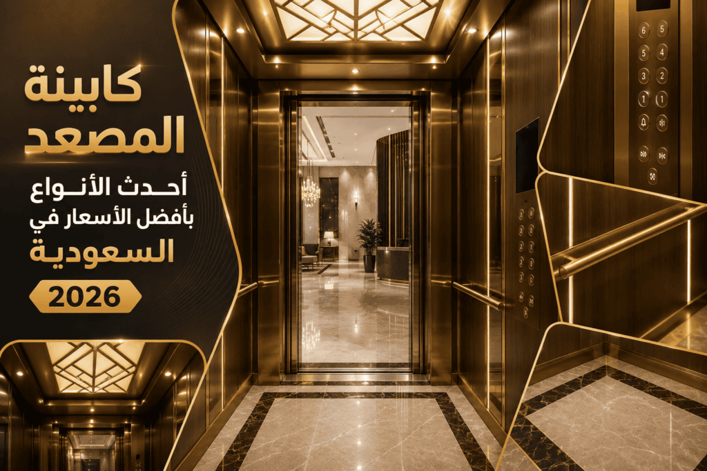 كابينة المصعد أحدث الأنواع بأفضل الأسعار في السعودية 2026 1 كابينة المصعد أحدث الأنواع بأفضل الأسعار في السعودية 2026